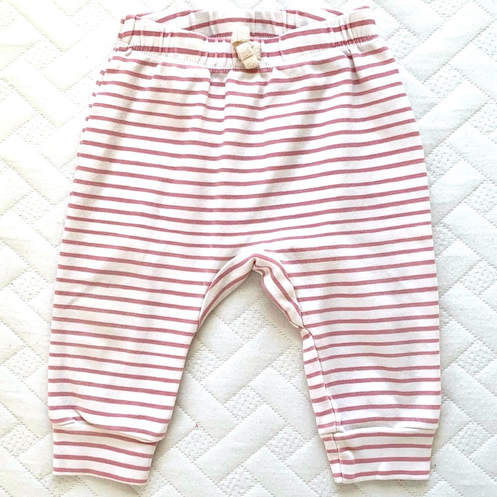 Pehr Light Pink Striped Joggers